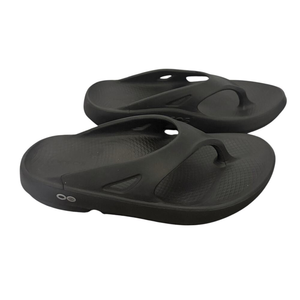 Oofos OOriginal Thong Sandals Black Women’s 7 Casual Comfort Beach Pool Summer - Picture 2 of 9